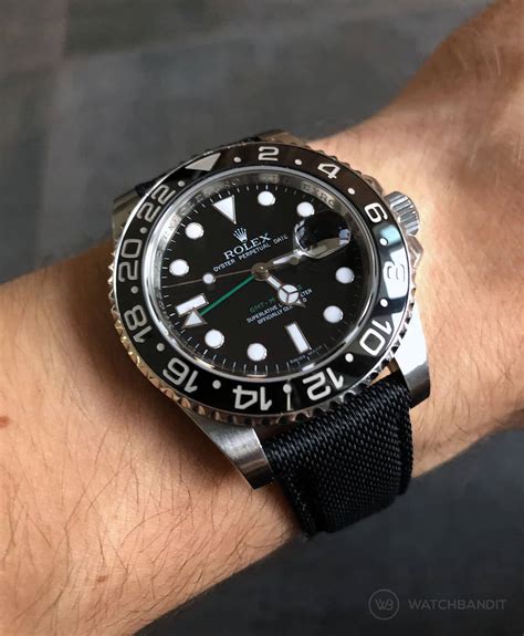 rolex gmt ii leather strap|Rolex gmt master i straps.